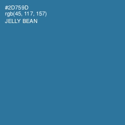 #2D759D - Jelly Bean Color Image